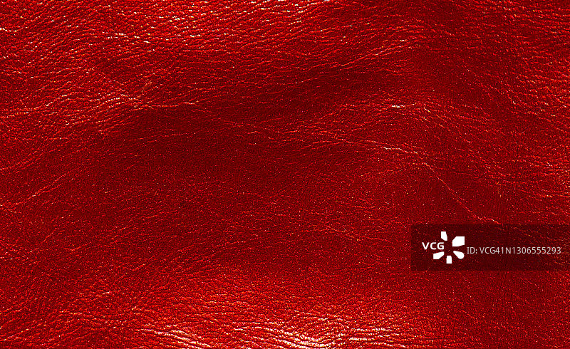 普通的颗粒状红色皮革特写图片素材