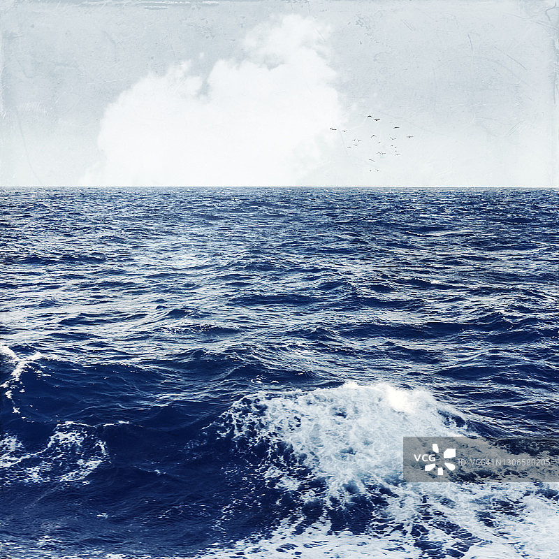 蓝色大西洋海景图片素材