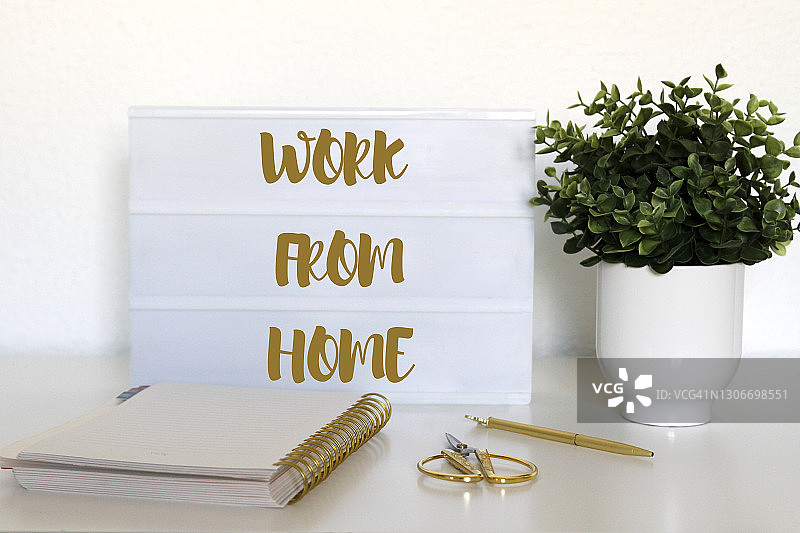 在家工作概念图片素材