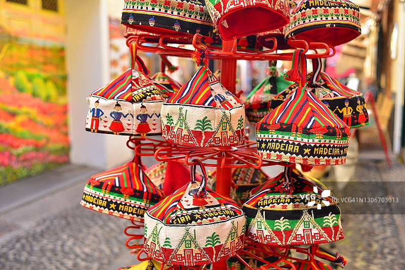 葡萄牙马德拉传统帽子图片素材