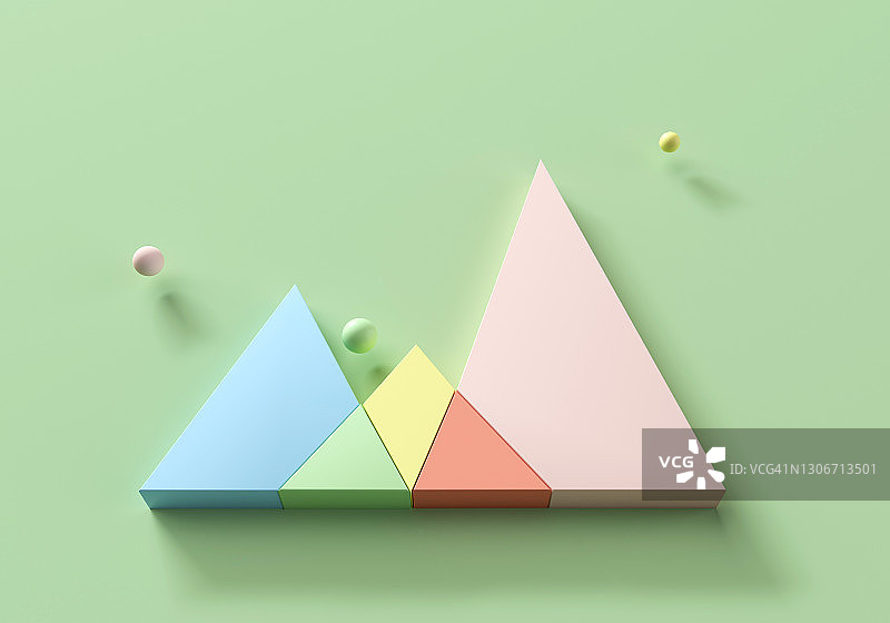 抽象三角形交叉图图片素材