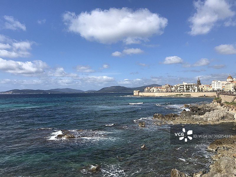 阿尔盖罗海岸线图片素材