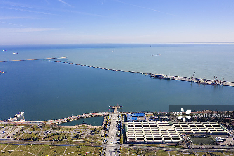 萨姆松市航拍景观图片素材