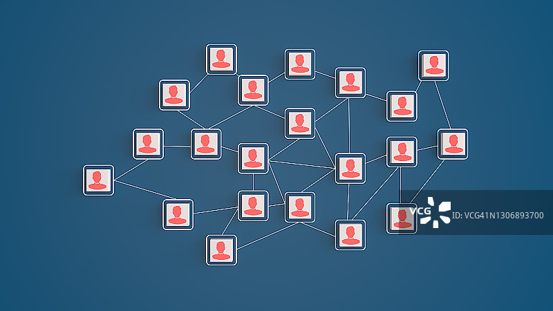 人际关系、社交媒体与网络概念图片素材