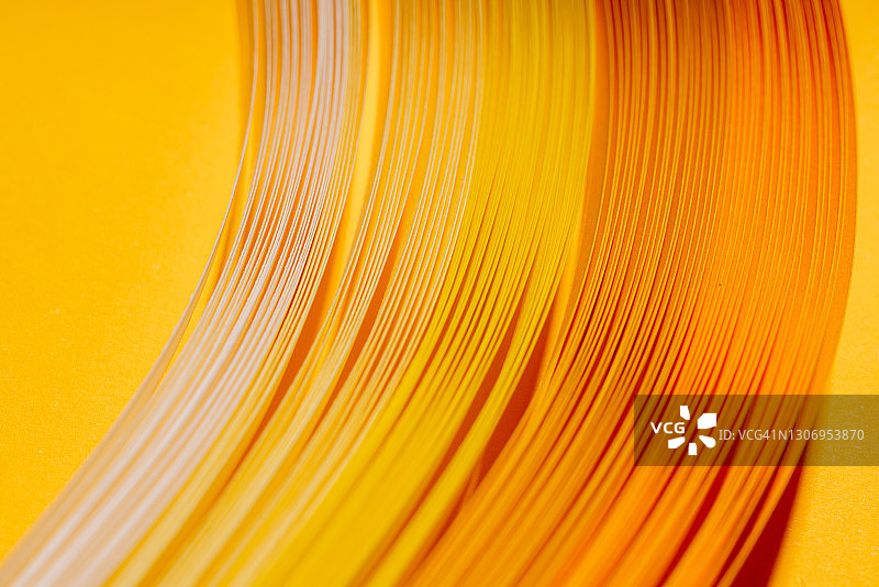 纸艺制作的黄色抽象背景图片素材