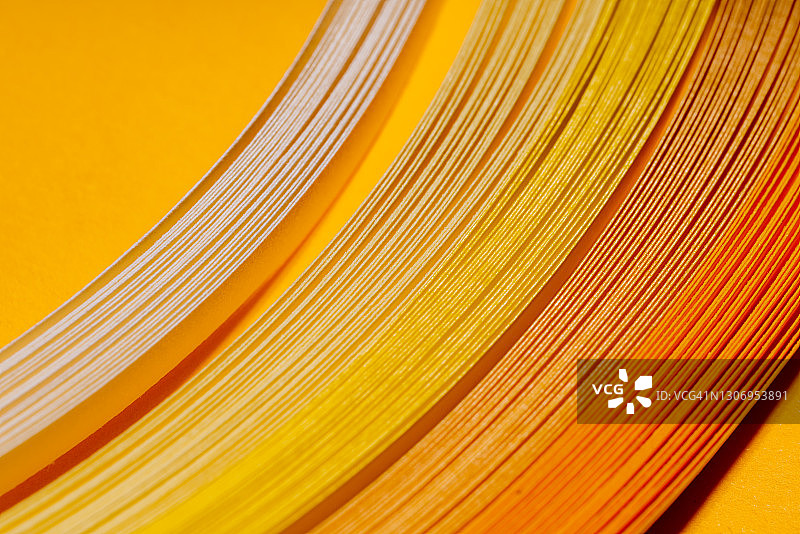 纸艺制作的黄色抽象背景图片素材