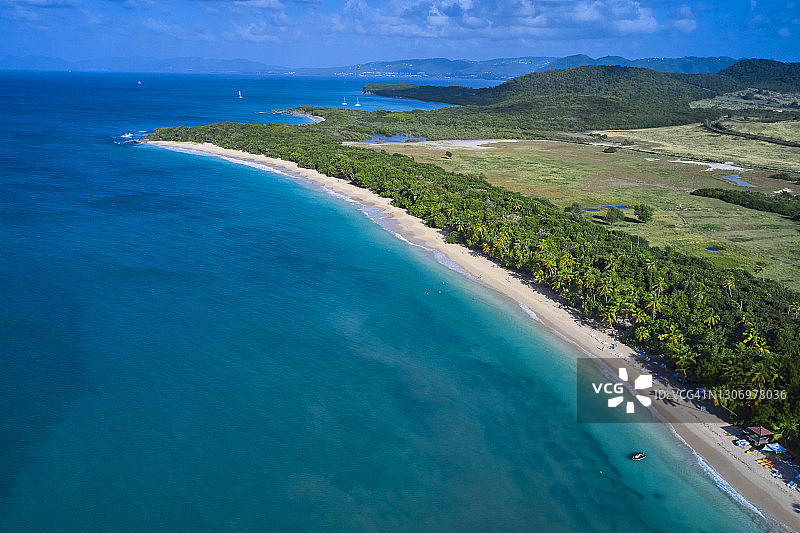 法国马提尼克萨利内斯海滩图片素材