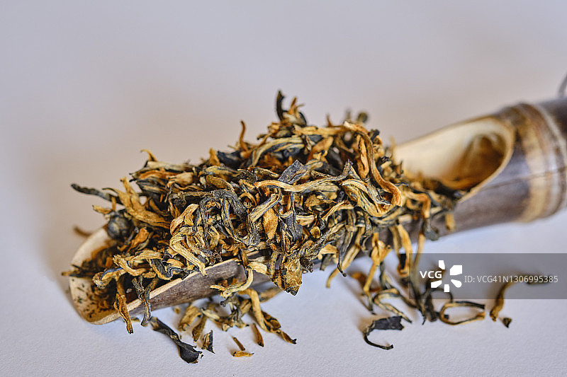 中国云南省绿色茶叶图片素材