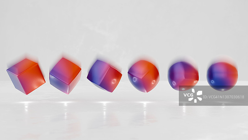 立方体和球体图片素材