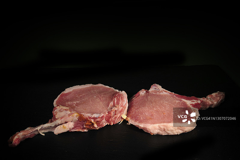 伊比利亚生肉排特写图片素材