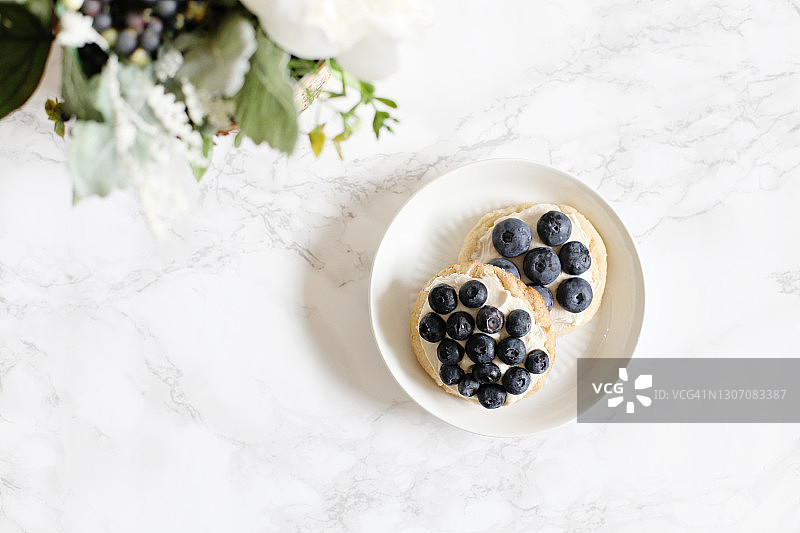 自制蓝莓饼干图片素材