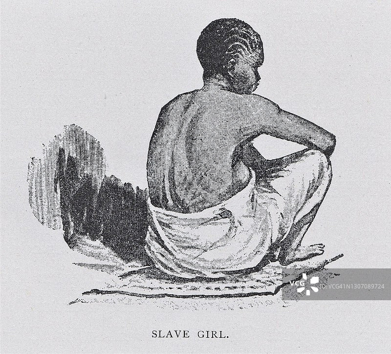19世纪非洲的非洲女奴图片素材