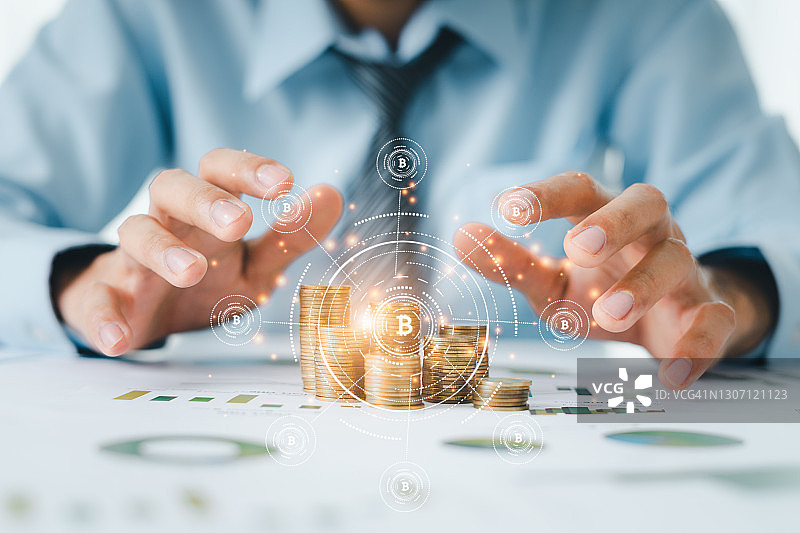 商业金融技术与投资概念图片素材