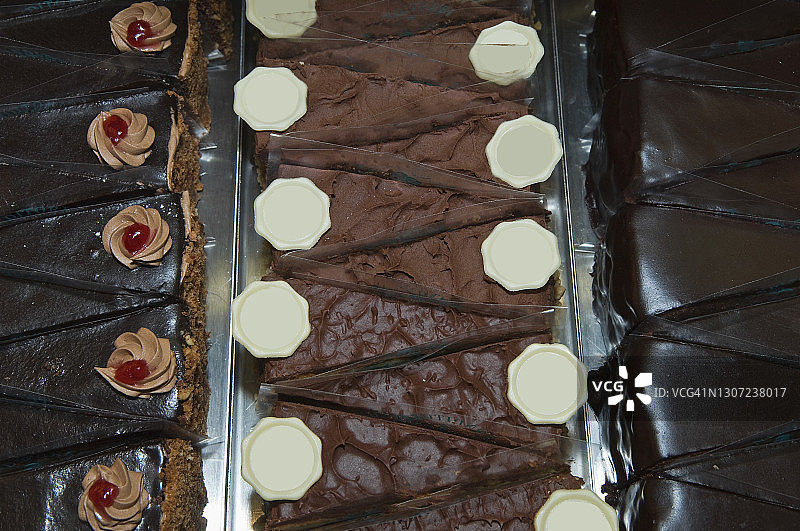 巧克力蛋糕块图片素材