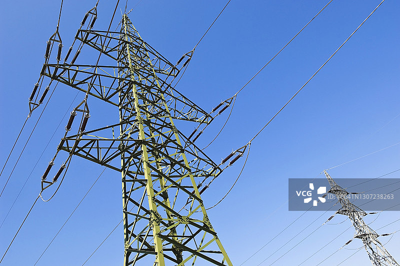 高压电力线图片素材