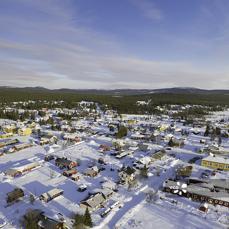 瑞典北部的尤卡斯耶尔维图片素材
