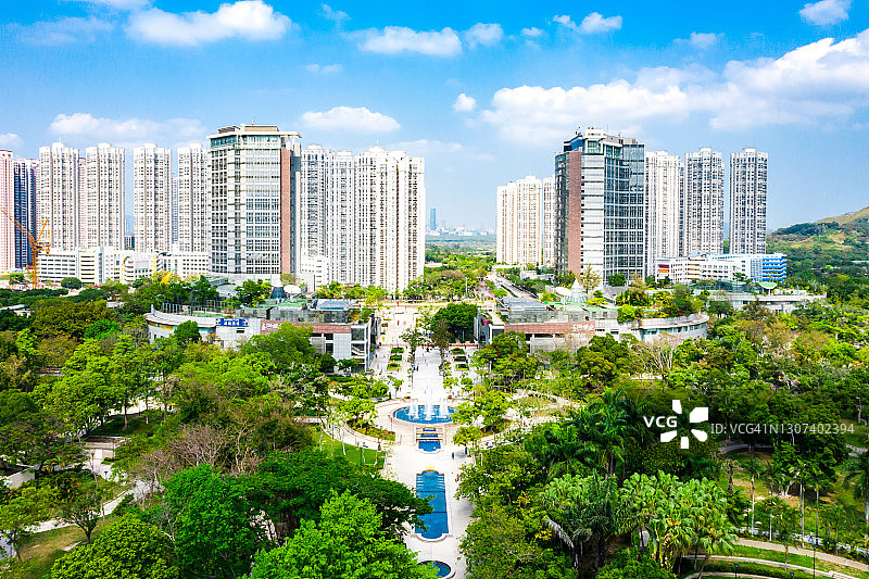 中国香港天水围住宅楼图片素材