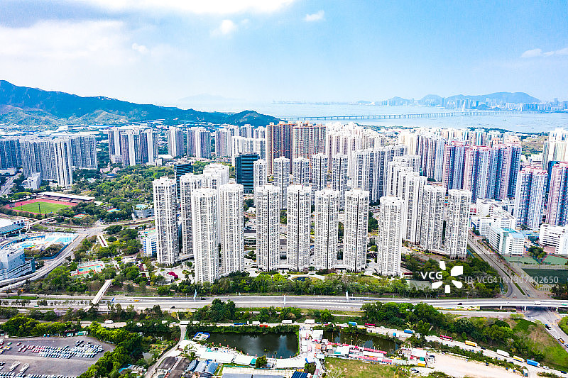中国香港天水围住宅楼图片素材