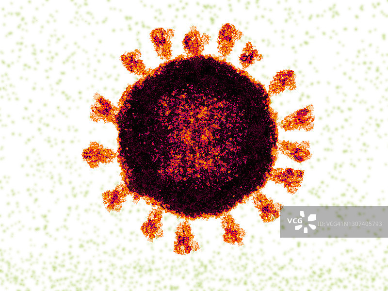 新冠病毒示意图图片素材
