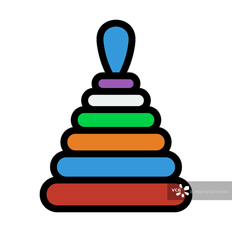 金字塔玩具图标图片素材