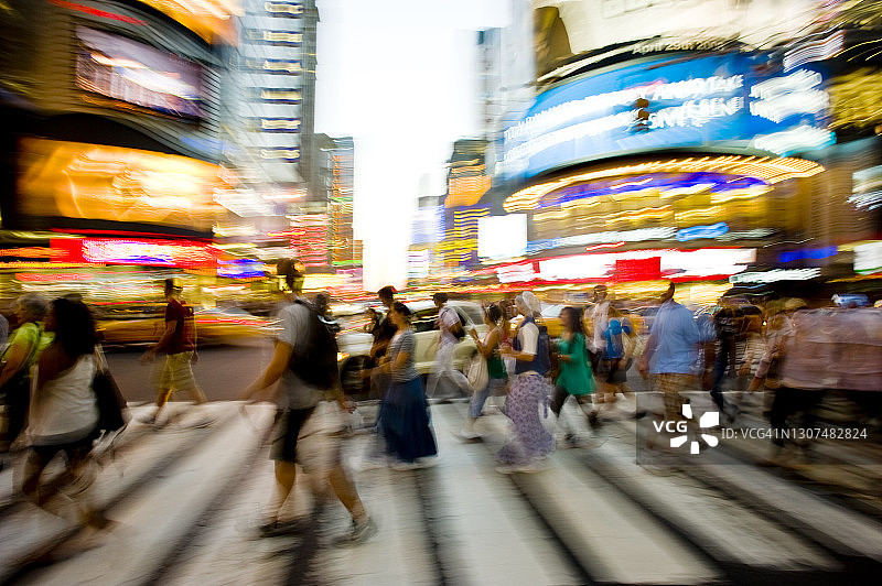 纽约曼哈顿时代广场图片素材