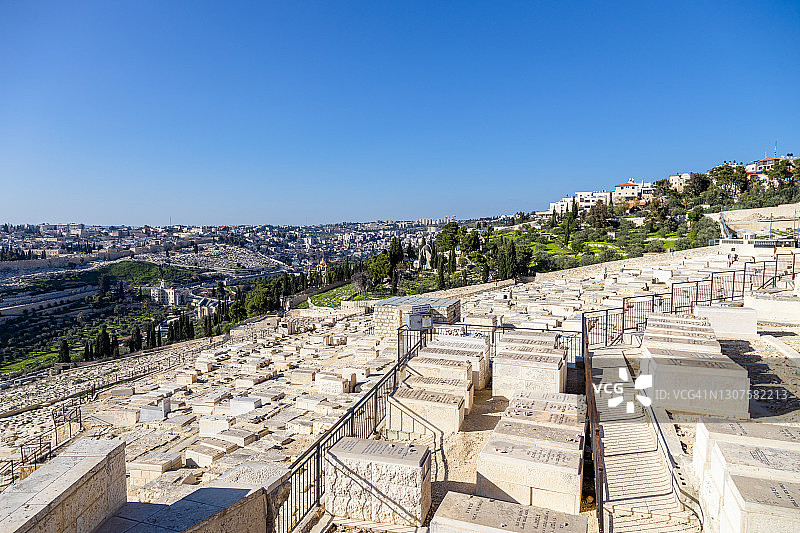 耶路撒冷橄榄山犹太公墓图片素材