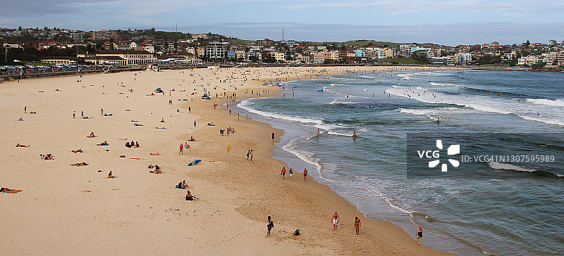 澳大利亚邦迪海滩的淡季图片素材
