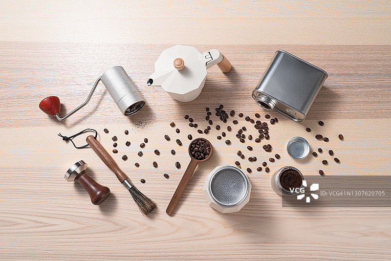 意式浓缩咖啡用具图片素材