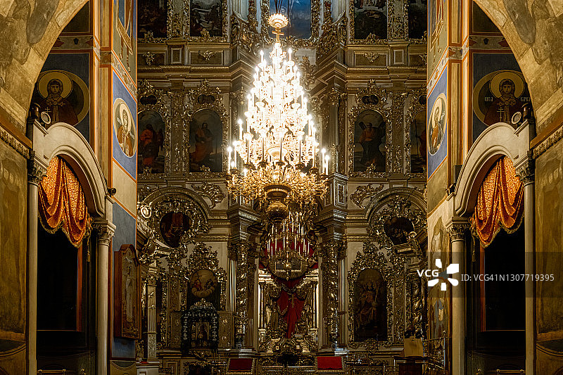 在东正教教堂里图片素材