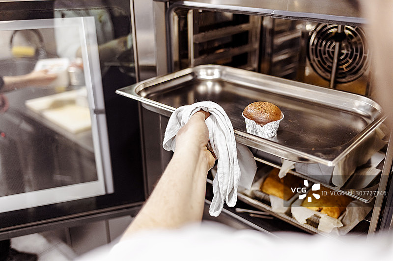 新鲜出炉的南瓜松饼图片素材