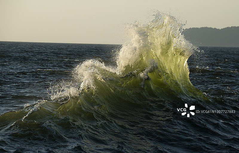 俄勒冈海岸的浪潮图片素材