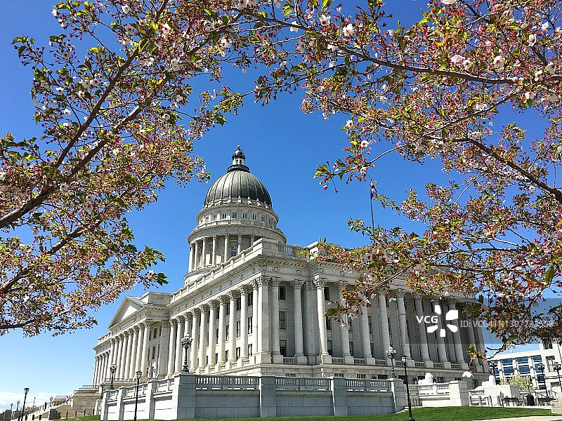 美国犹他州盐湖城州议会大厦图片素材