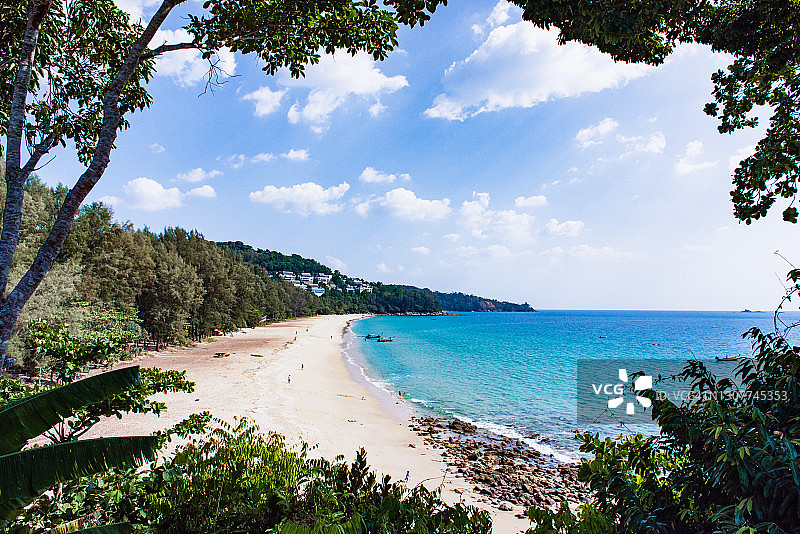 泰国普吉岛奈通海滩夏季海景图片素材