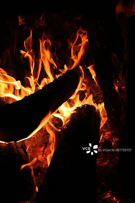 木柴火焰图片素材