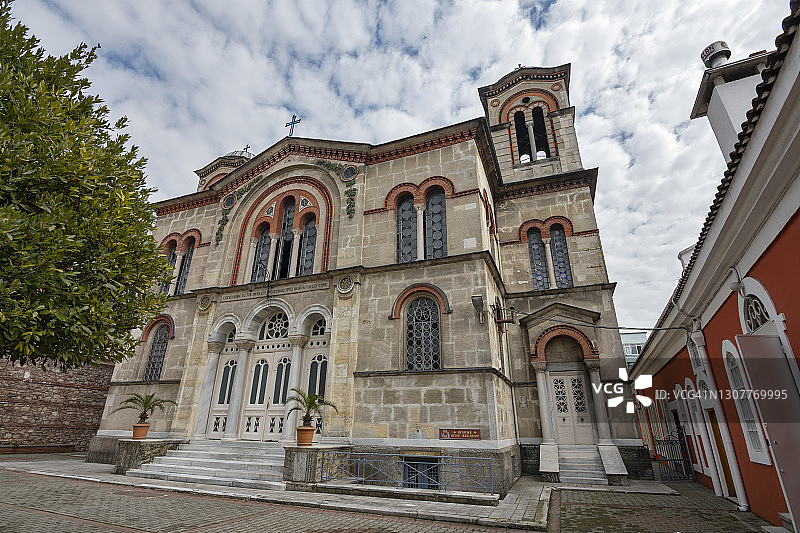 土耳其伊斯坦布尔法蒂赫区库姆卡帕社区的圣基里亚基教堂图片素材