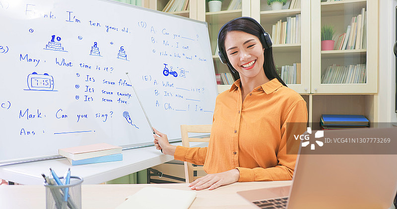 英语老师在线教学图片素材