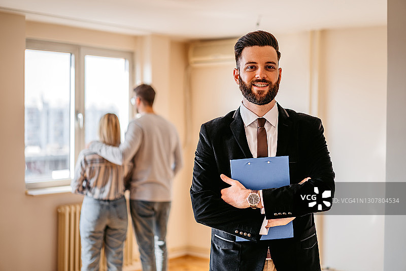 房地产经纪人在工作图片素材