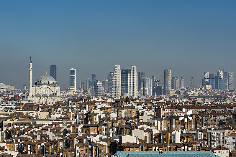 土耳其伊斯坦布尔天际线图片素材