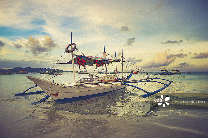 菲律宾渔船图片素材