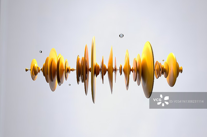 抽象三维波形图片素材