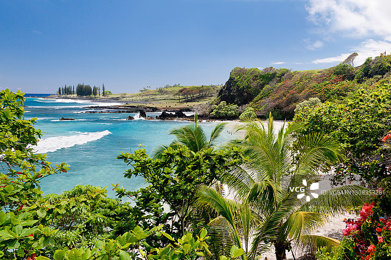 热带岛屿海滩风光图片素材