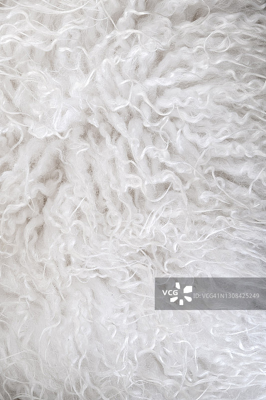 显示羊毛纤维的羊皮细节图片素材