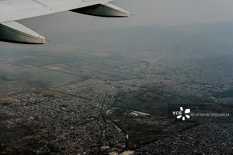 墨西哥城鸟瞰图图片素材