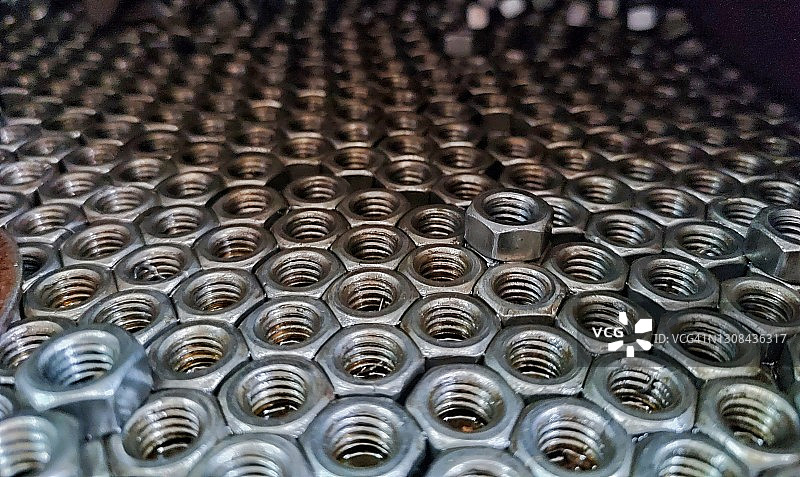 六角螺母对称图片素材