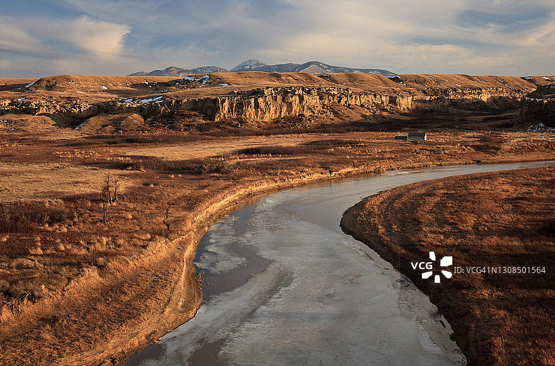 加拿大艾伯塔省石书省立公园的壮丽景色图片素材