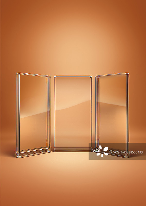 透明奖杯装饰品3D模型图片素材