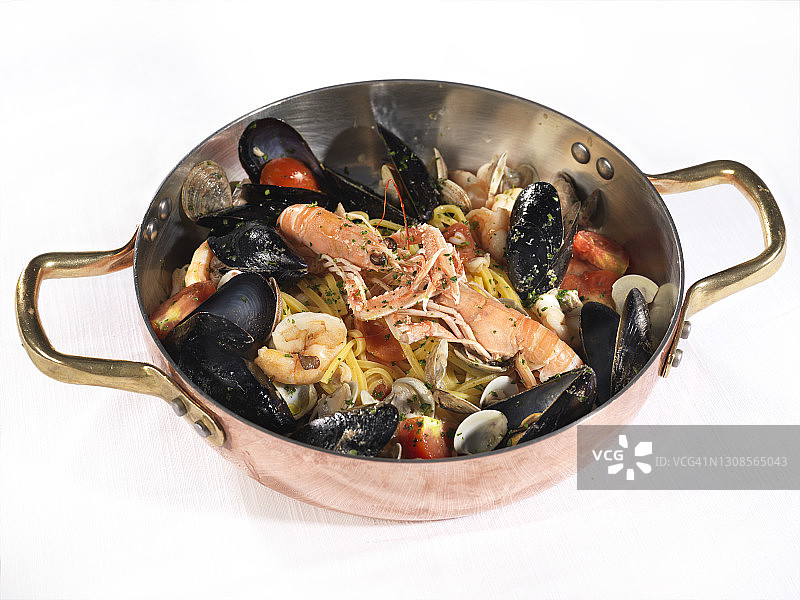 海鲜意式细面图片素材