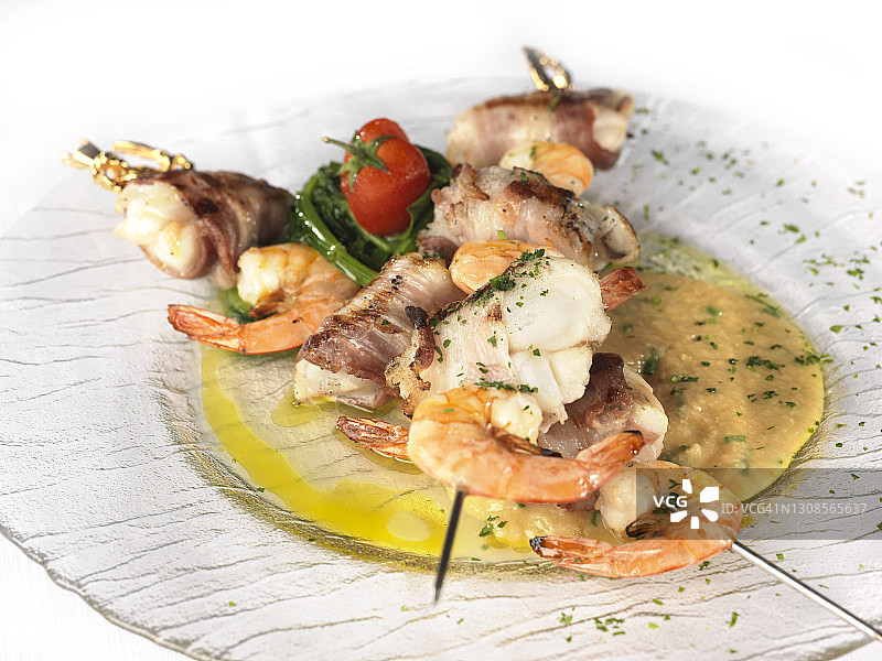 鱼肉串图片素材