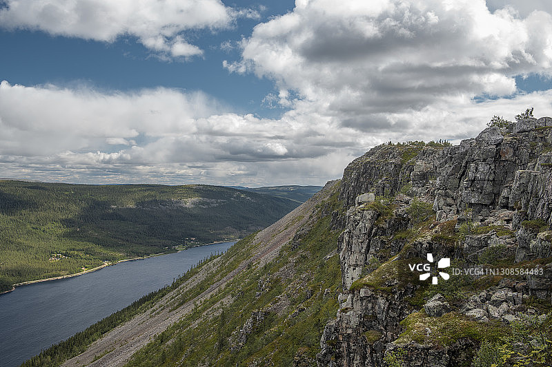 在特里西尔徒步前往斯卡格斯沃拉山图片素材