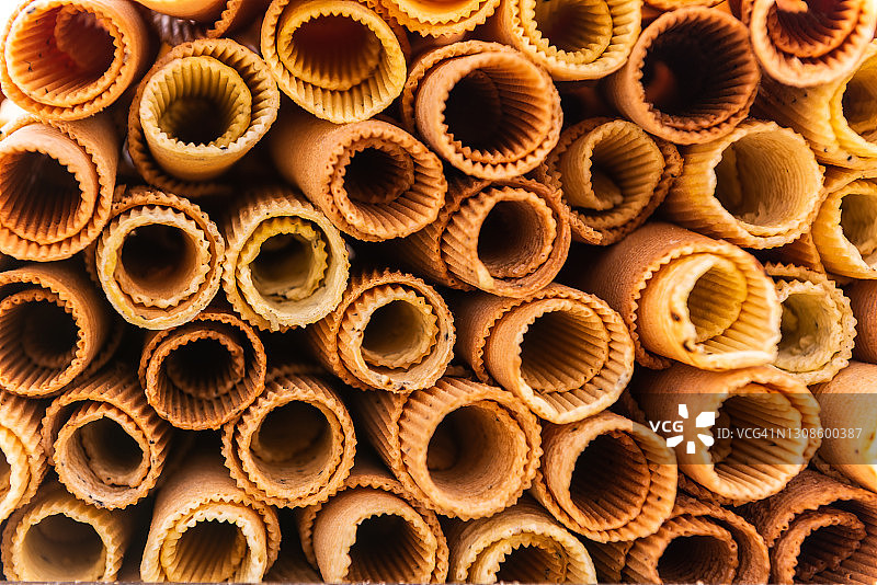 美味的蛋卷，抽象美食背景图片素材